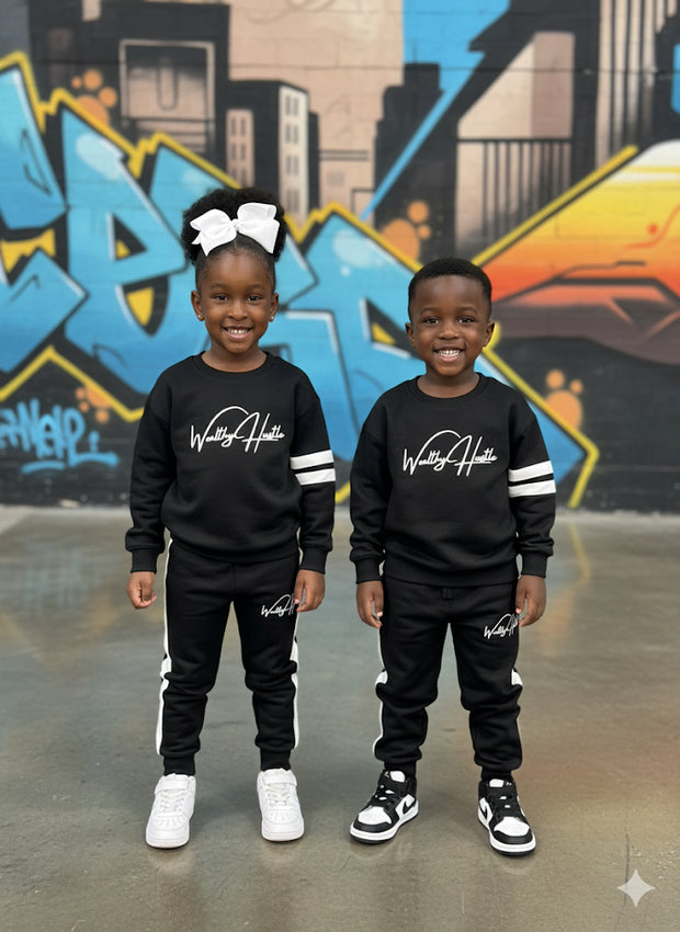 Double Stripe Crewneck Set