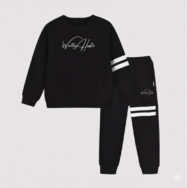 Double Stripe Crewneck Set